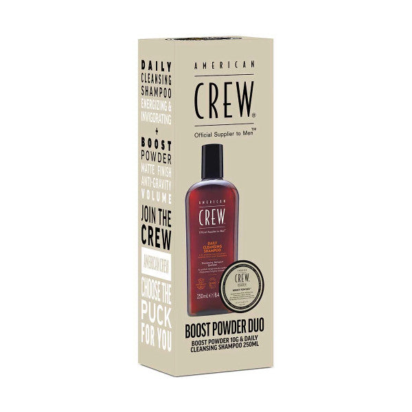 American Crew Boost Powder Daily Cleansing Shampoo 250ml Duo