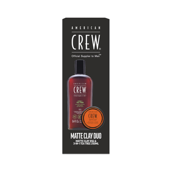 American Crew Matte Clay 3-in-1 Tea Tree 250ml Duo