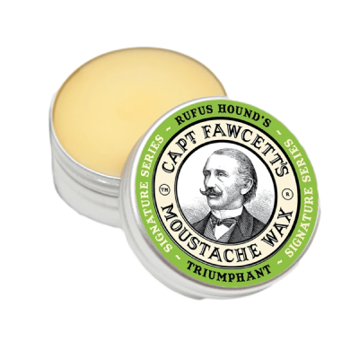 Captain Fawcett Moustache Wax 15ml - RUFUS HOUND'S TRIUMPANT