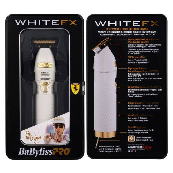BaBylissPRO WhiteFX Skeleton Lithium Hair Trimmer (B787WA)