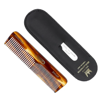 Kent Comb and Nail File in Leather Case Set (NU19)