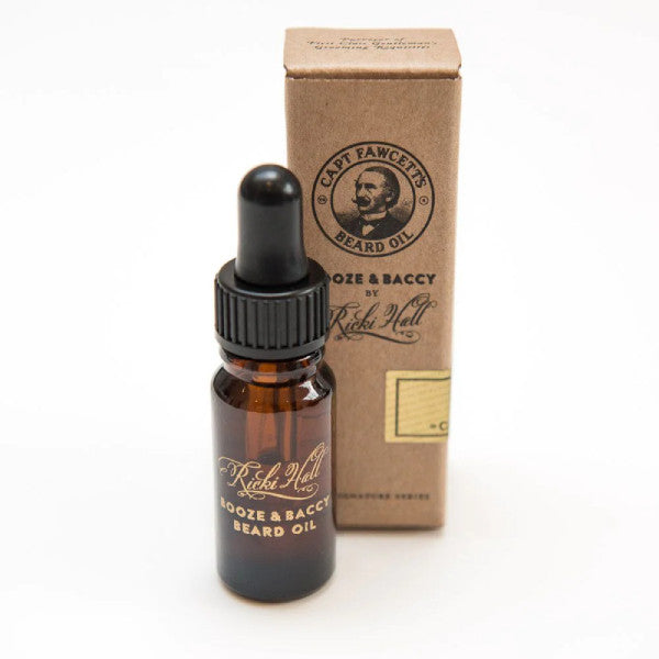 Captain Fawcett Ricki Hall Booze & Baccy Beard Oil TRAVEL 10ml