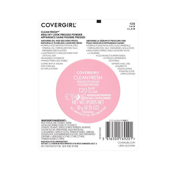 CoverGirl Clean Fresh Pressed Powder (Discontinued)