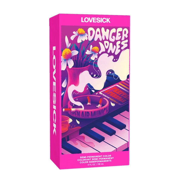 Danger Jones Semi Permanent Hair Colour - LOVESICK (Neon Pink) 118ml