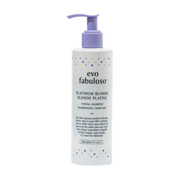 Evo Fabuloso PLATINUM BLONDE Colour Boosting Shampoo 250ml