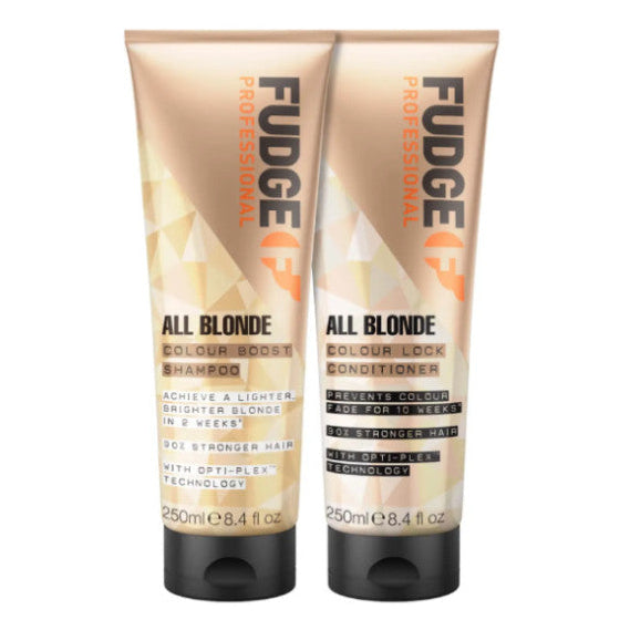 Fudge ALL BLONDE Colour BOOSTER Shampoo & Condtioner Bundle