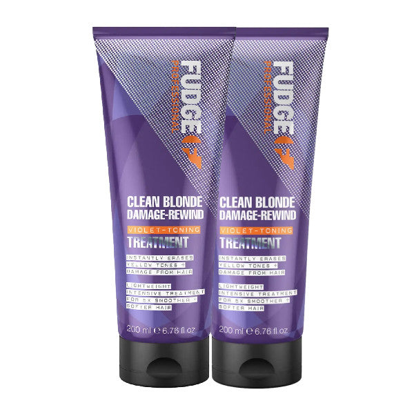 Fudge Clean Blonde Damage Rewind Treatment TWIN Pack