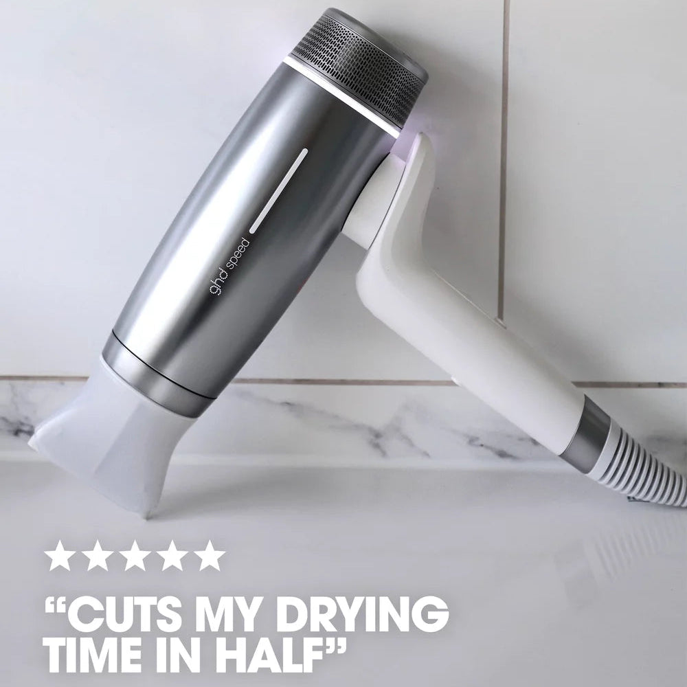 ghd Speed Ionic Hair Dryer in Silver White