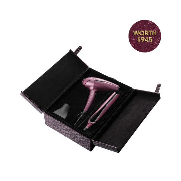 ghd Cherry Chic Collection DELUXE Gift Set in Cherry Red