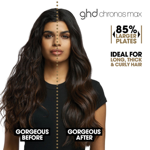 ghd Chronos Max Wide Plate Straightener - Black
