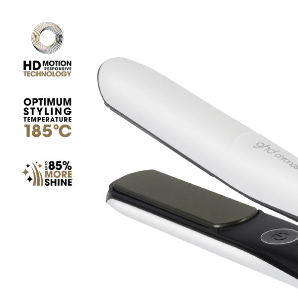 ghd Chronos Ultra-Fast HD Hair Straightener - White
