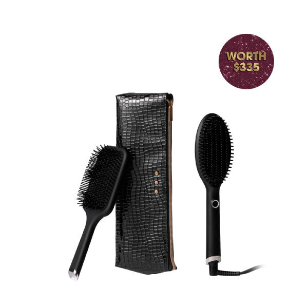ghd Limited Edition Glide Hair Straightener Brush Gift Set