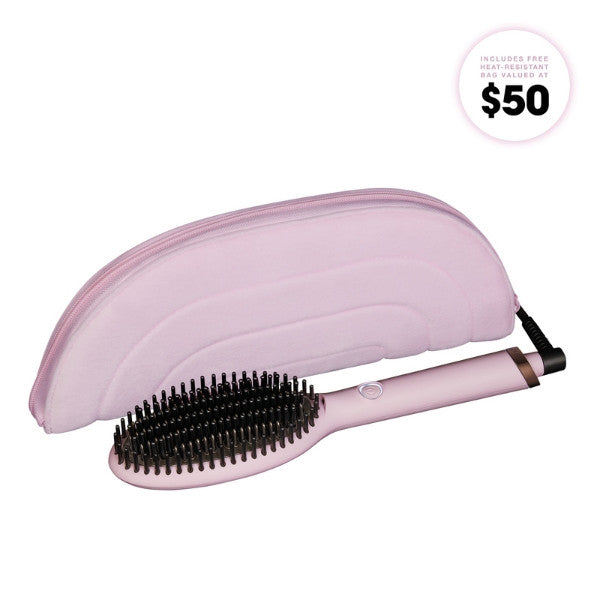 ghd Pink Collection Glide Smoothing Hot Brush in Pink Sorbet