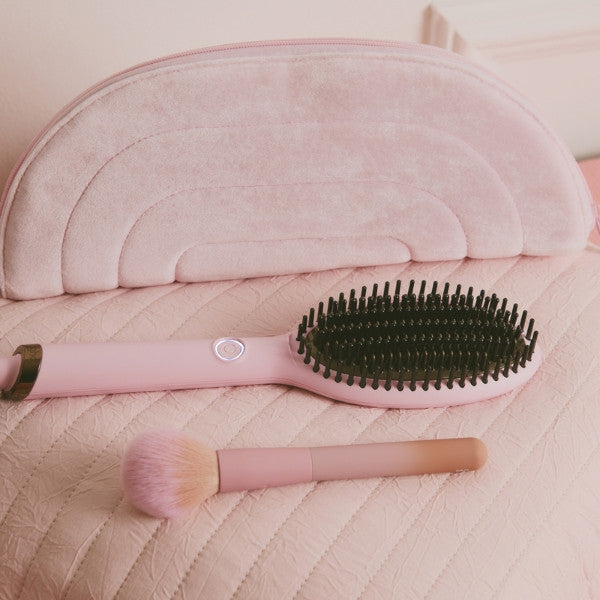 ghd Pink Collection Glide Smoothing Hot Brush in Pink Sorbet