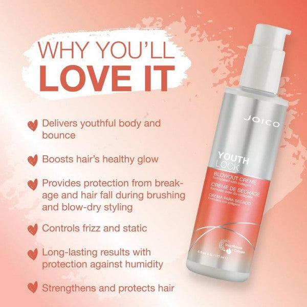 Joico YouthLock Blowout Creme 177ml