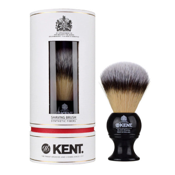 Kent Medium Synthetic Black Shaving Brush (BLK4S)