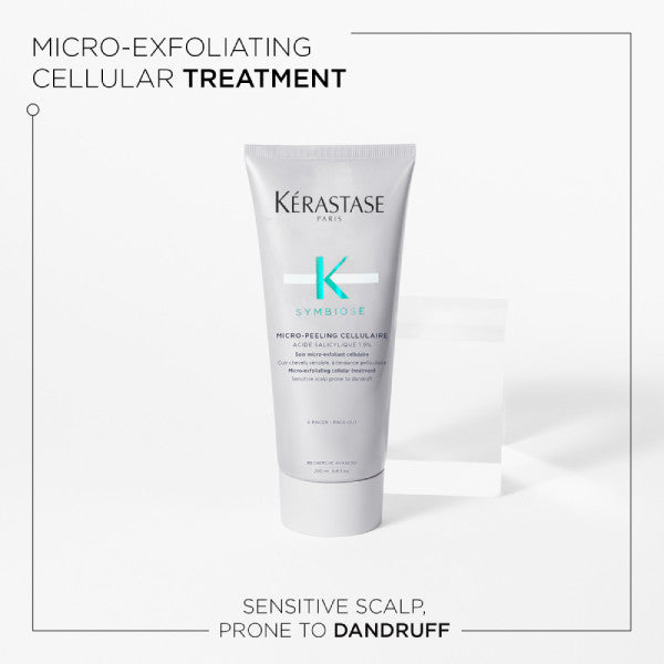 Kerastase Symbiose Micro-Peeling Cellular Scalp Scrub 200ml for Dandruff Flakes