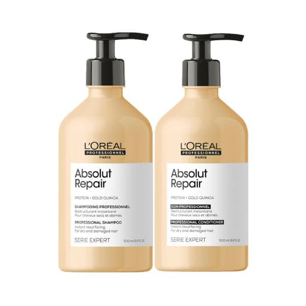 L'Oreal Serie Expert 500ml ABSOLUT REPAIR Shampoo & Conditioner Bundle