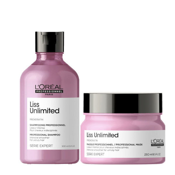 L'Oreal Serie Expert LISS UNLIMITED Shampoo & Masque Bundle