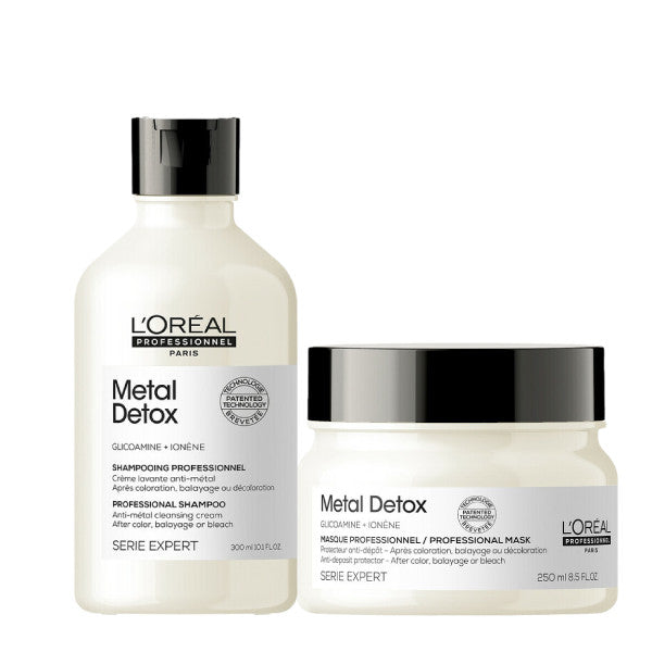 L'Oreal Serie Expert METAL DETOX Shampoo & Mask Bundle