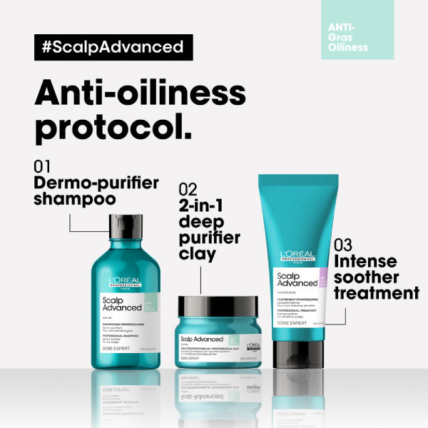 L'Oreal Scalp Advanced Anti-Oiliness 2in1 Deep Purifier Clay 250ml