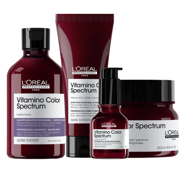 L'Oreal Serie Expert VITAMINO COLOR SPECTRUM PURPLE Complete Bundle