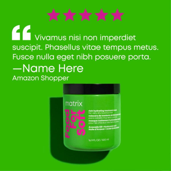 Matrix Total Results Food For Soft Rich Hydrating Treatment Mask 500ml