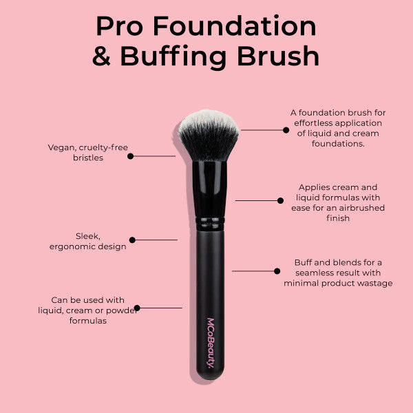 MCoBeauty Pro Foundation & Buffing Brush