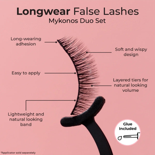 MCoBeauty Longwear False Lashes - MYKONOS Duo Set