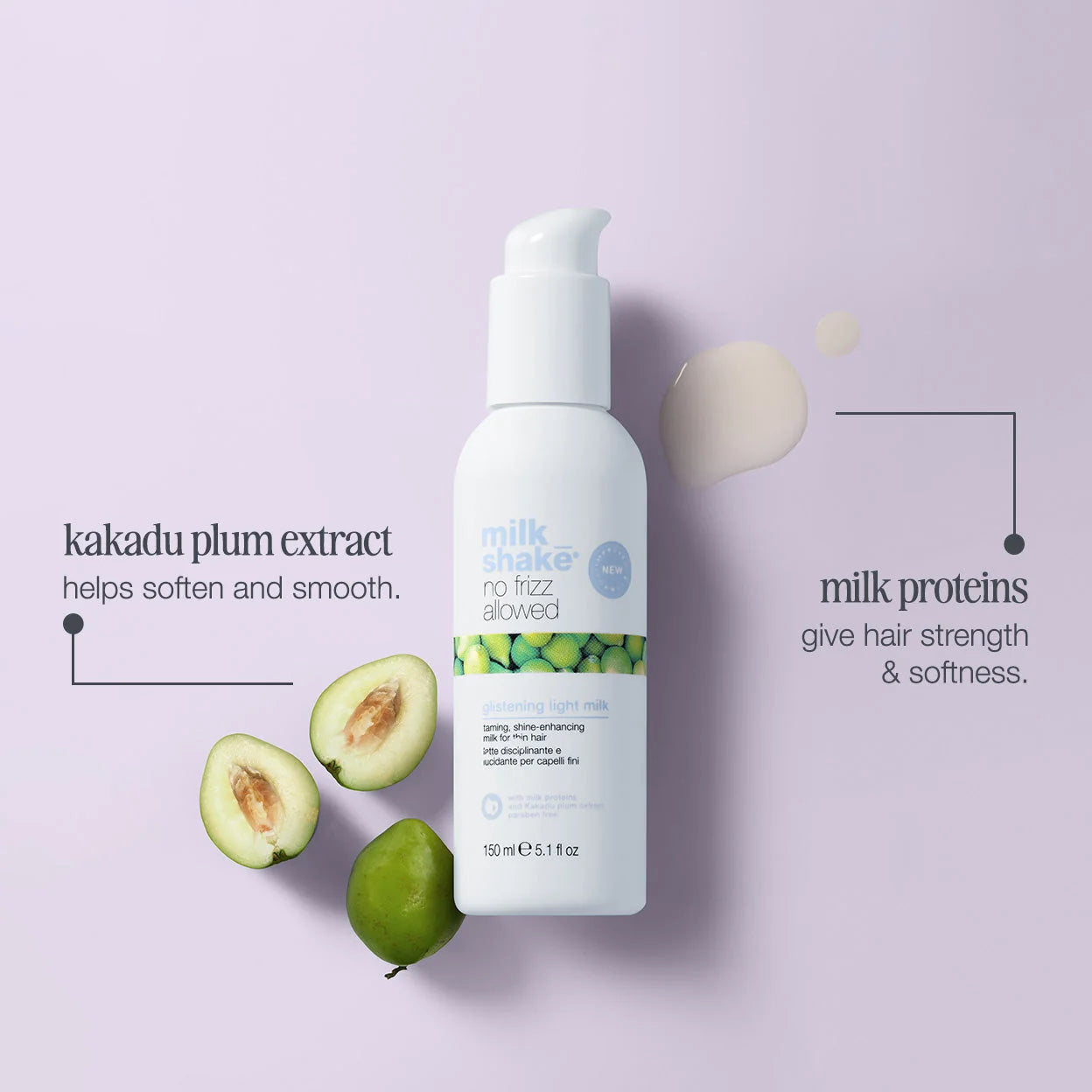 Milk Shake No Frizz Allowed Glistening Light Milk 150ml