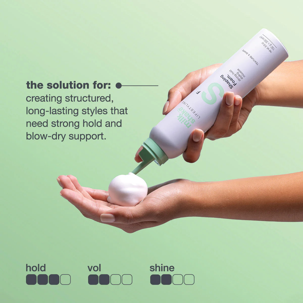 Milk Shake Lifestyling Shaping Foam 200ml NEW