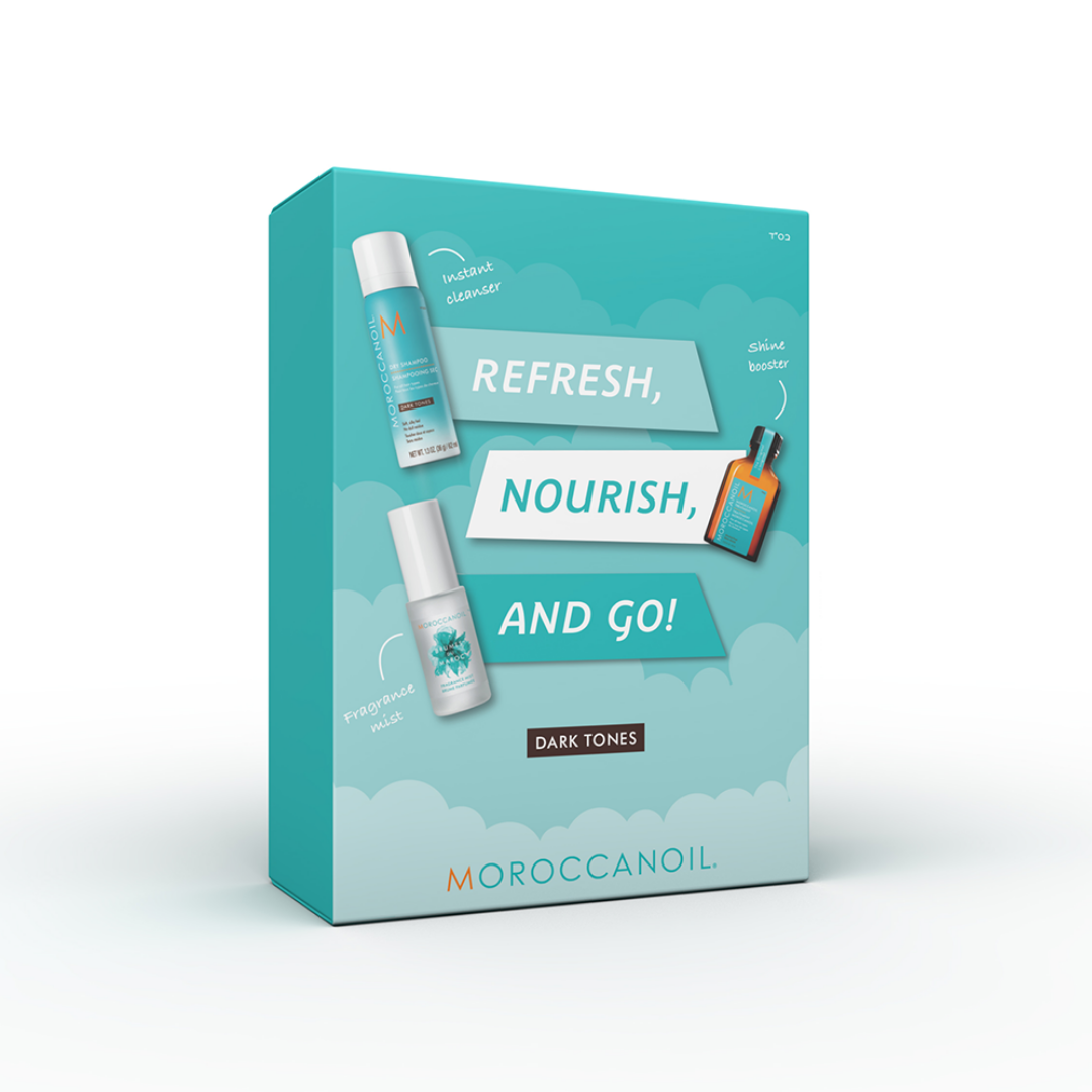 Moroccanoil Refresh, Nourish & Go Dark Tones Gift Pack