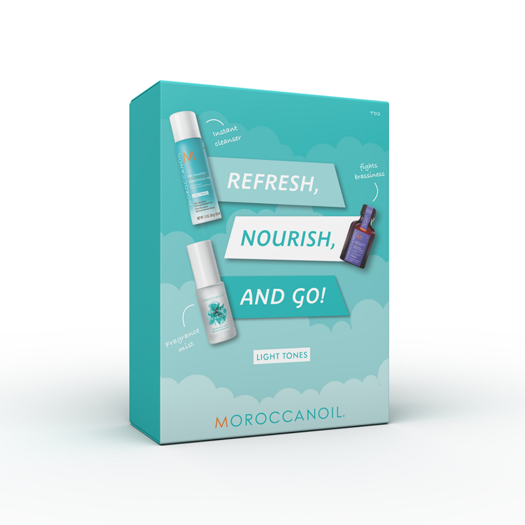 Moroccanoil Refresh, Nourish & Go Light Tones Gift Pack