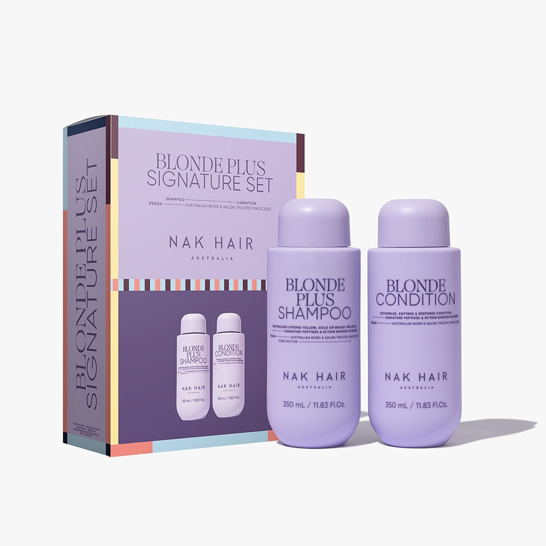 NAK Hair BLONDE PLUS 350ml Duo Gift Pack