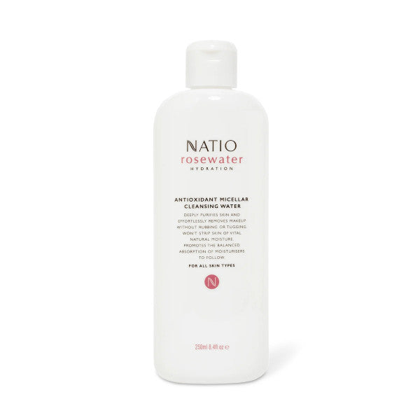 Natio Rosewater Hydration Antioxidant Micellar Cleansing Water 250ml