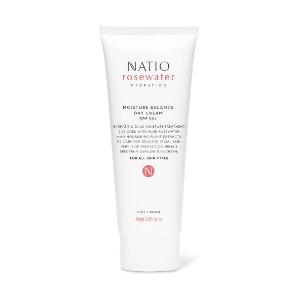 Natio Rosewater Hydration Moisture Balance Day Cream SPF 50+ 90ml