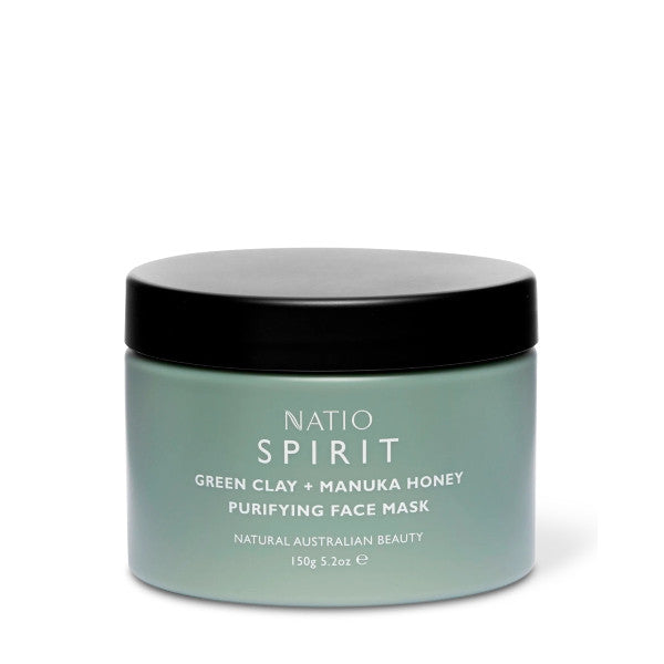 Natio Spirit Green Clay + Manuka Honey Purifying Face Mask 150g