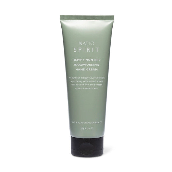 Natio Spirit Hemp + Muntrie Hardworking Hand Cream 90g