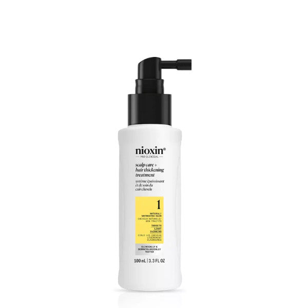 Nioxin System 1  Leave In Treatment 100ml - For Natural Hair with Light Thinning