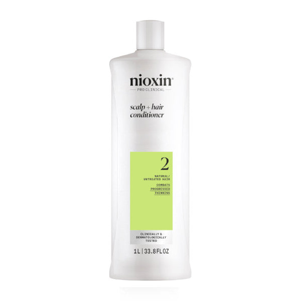 Nioxin System 2 Conditioner 1L - For Natural Hair with Progressed Thinning