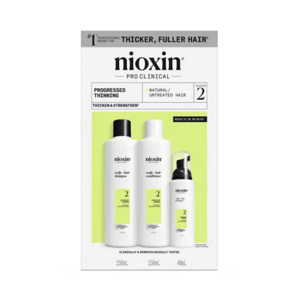 Nioxin System 2  Trial Kit - For Natural Hair with Progressed Thinning
