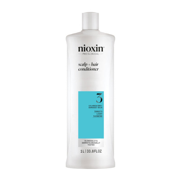 Nioxin System 3 Conditioner 1L - For Coloured Hair with Light Thinning
