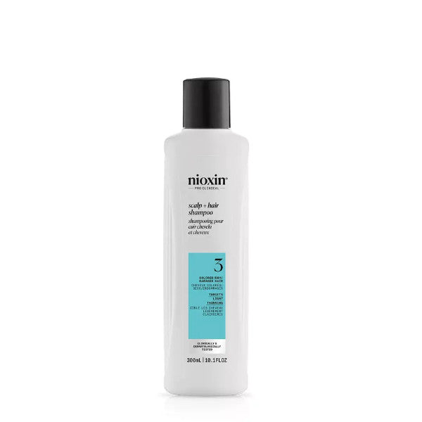 Nioxin System 3 Shampoo 300ml - For Coloured Hair with Light Thinning