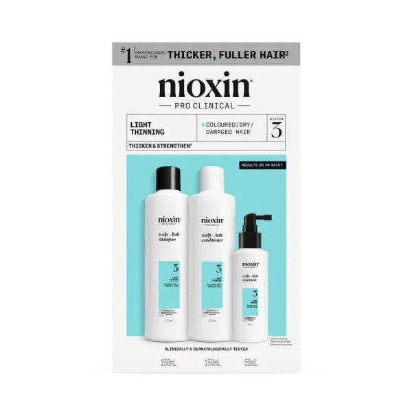 Nioxin System 3 Trial Kit - For Coloured Hair with Light Thinning