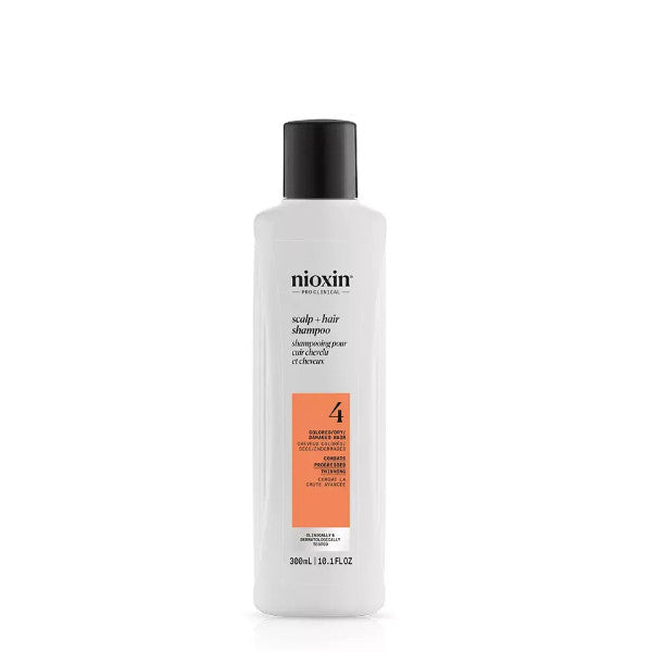 Nioxin System 4 Shampoo 300ml - For Coloured Hair with Progressed Thinning