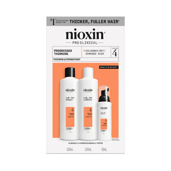 Nioxin System 4  Trial Kit - For Coloured Hair with Progressed Thinning