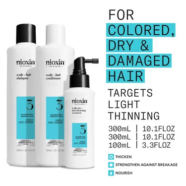 Nioxin System 3  Leave In Treatment 100ml - For Coloured Hair with Light Thinning