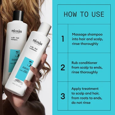 Nioxin System 3  Leave In Treatment 100ml - For Coloured Hair with Light Thinning
