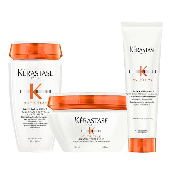 Kerastase Nutritive Riche Trio Bundle for Very Dry Medium to Thick Hair