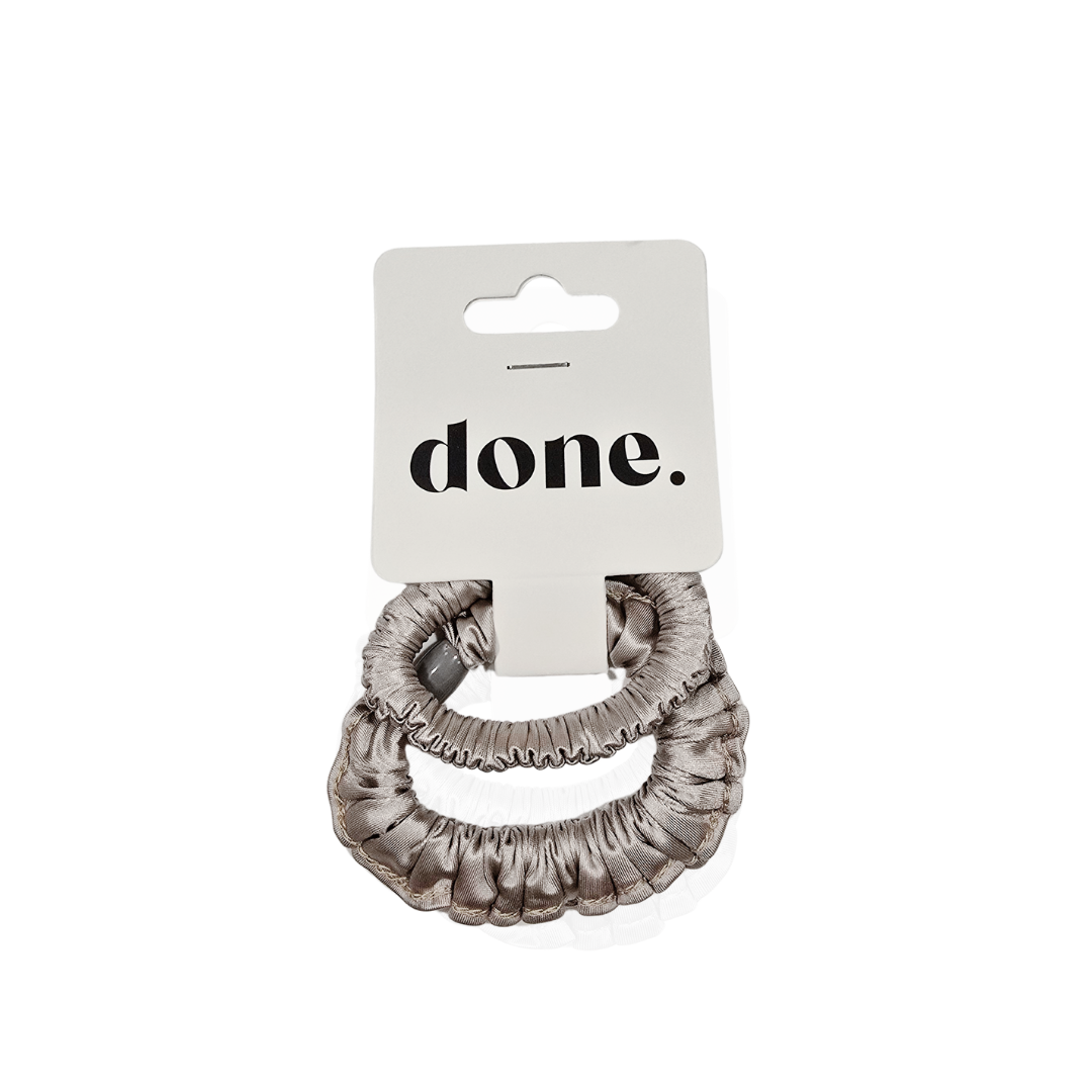 Done Scrunchie 2 piece Satin Tan